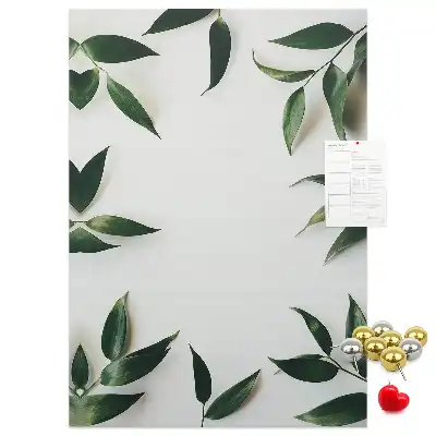 Tableau affichage liège Pommeau en feuille verte
