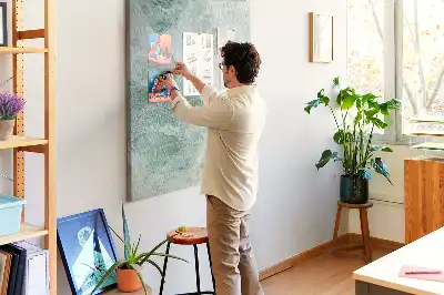 Tableau de liège décoratif Bloc de marbre