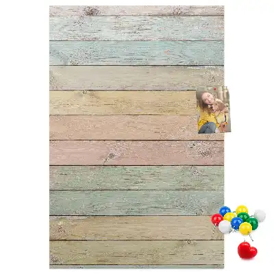 Tableau affichage liège Tableaux aux couleurs pastel