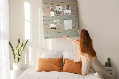 Tableau affichage liège Tableaux aux couleurs pastel