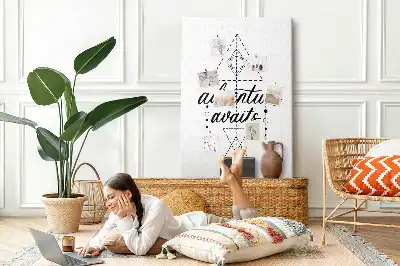 Tableau de liège décoratif Plongez dans l'inconnu