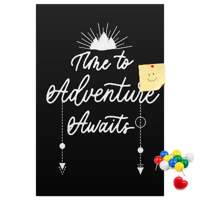 Tableau d'affichage en liège L'aventure vous attend