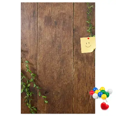 Tableau de liège décoratif effet bois rustique