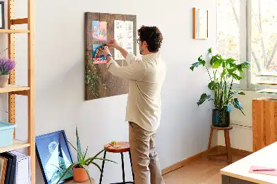 Tableau de liège décoratif Bois rustique