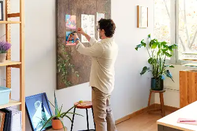 Tableau de liège décoratif Bois rustique