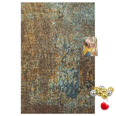 Tableau de liège décoratif Métal rouillé