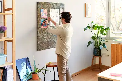 Tableau de liège décoratif Métal rouillé