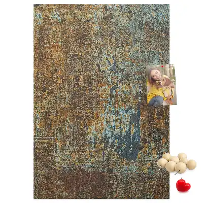 Tableau de liège décoratif Métal rouillé