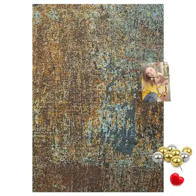 Tableau de liège décoratif Métal rouillé