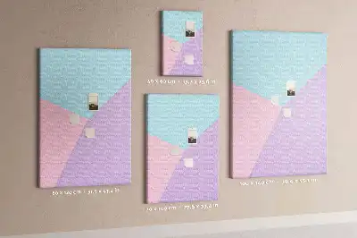 Tableau affichage liège Motif pastel