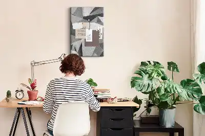 Image tableau en liège Composition géométrique