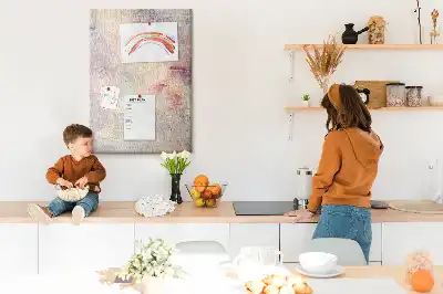 Tableau de liège décoratif Taches de peinture renversée