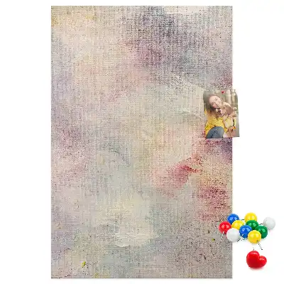 Tableau de liège décoratif Taches de peinture renversée