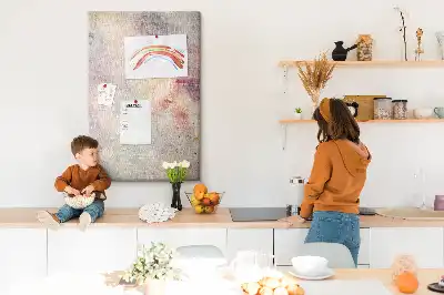 Tableau de liège décoratif Taches de peinture renversée