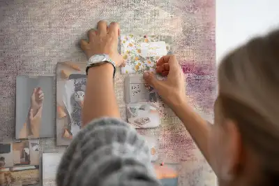 Tableau de liège décoratif Taches de peinture renversée