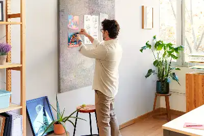 Tableau de liège décoratif Taches de peinture renversée