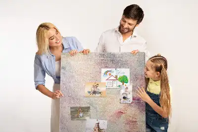 Tableau de liège décoratif Taches de peinture renversée