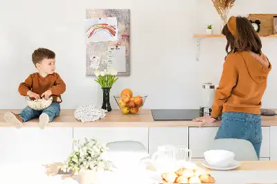 Tableau de liège décoratif Taches de peinture renversée