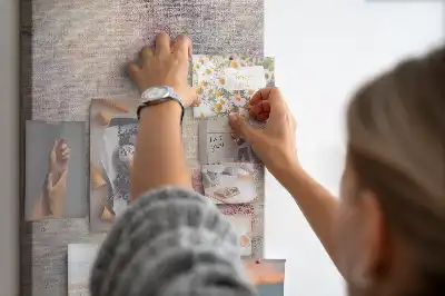Tableau de liège décoratif Taches de peinture renversée