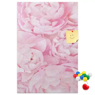 Tableau d'affichage en liège motif Fleurs d'été