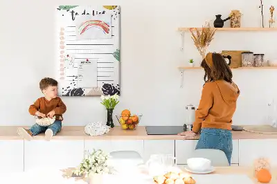 Image tableau en liège Planificateur de tâches et de responsabilités