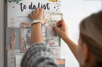 Image tableau en liège Planificateur de tâches et de responsabilités