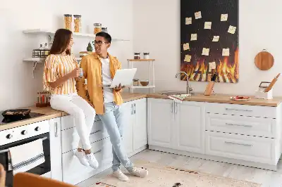 Tableau de liège décoratif Flammes du gril