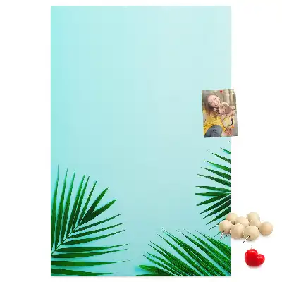 Tableau de liège décoratif Feuilles artistiques abstraites