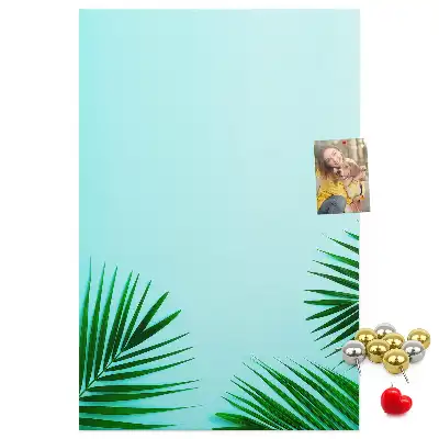 Tableau de liège décoratif Feuilles artistiques abstraites