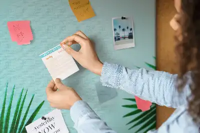 Tableau de liège décoratif Feuilles artistiques abstraites