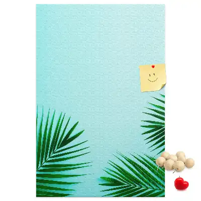 Tableau de liège décoratif Feuilles artistiques abstraites