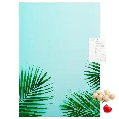 Tableau de liège décoratif Feuilles artistiques abstraites