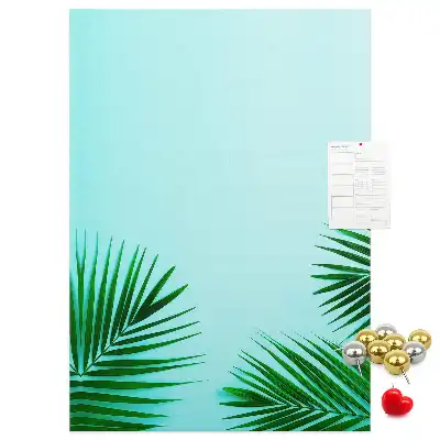 Tableau de liège décoratif Feuilles artistiques abstraites