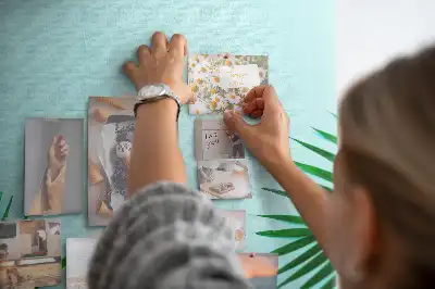 Tableau de liège décoratif Feuilles artistiques abstraites