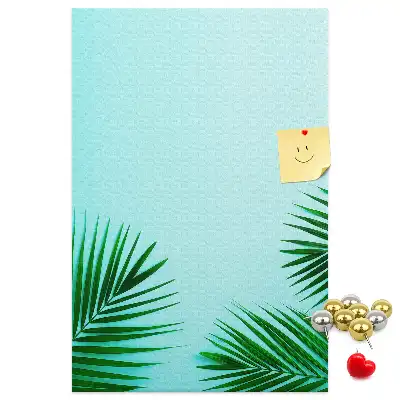 Tableau de liège décoratif Feuilles artistiques abstraites