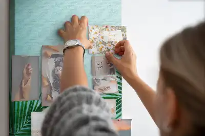 Tableau de liège décoratif Feuilles artistiques abstraites