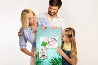 Tableau de liège décoratif Feuilles artistiques abstraites