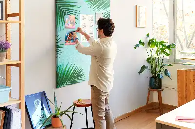 Tableau affichage liège Feuillage tropical dense