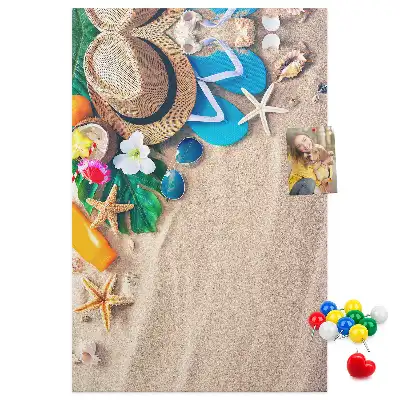 Image tableau en liège Plage paradisiaque