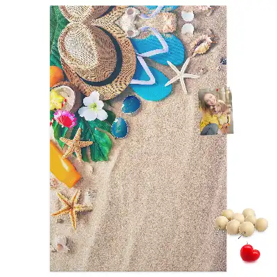 Image tableau en liège Plage paradisiaque
