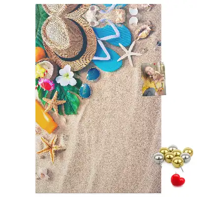 Image tableau en liège Plage paradisiaque