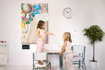 Image tableau en liège Plage paradisiaque