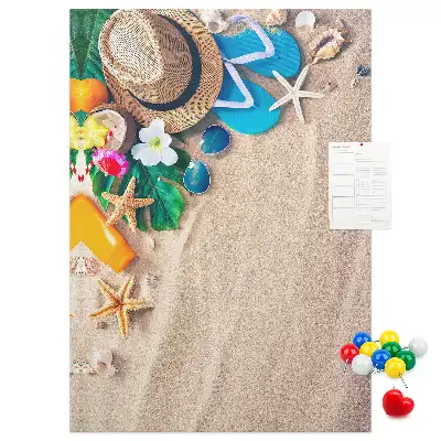 Image tableau en liège Plage paradisiaque