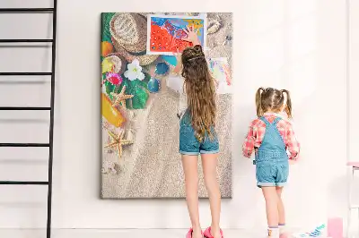 Image tableau en liège Plage paradisiaque