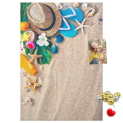 Image tableau en liège Plage paradisiaque