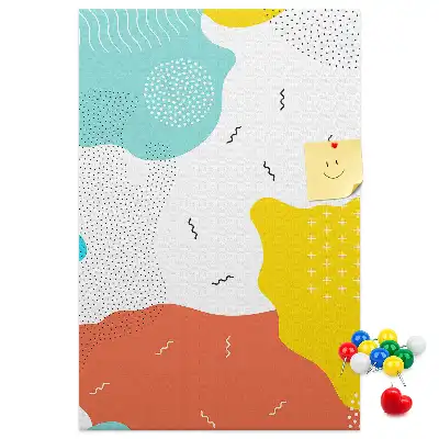 Tableau affichage liège Abstraction de gribouillage