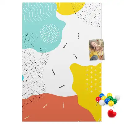 Tableau affichage liège Abstraction de gribouillage