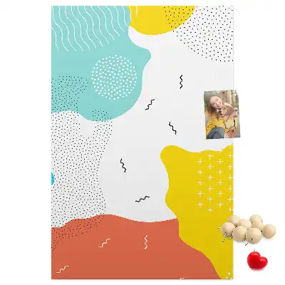 Tableau affichage liège Abstraction de gribouillage