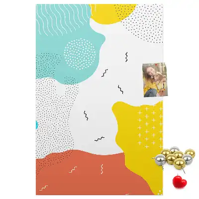 Tableau affichage liège Abstraction de gribouillage