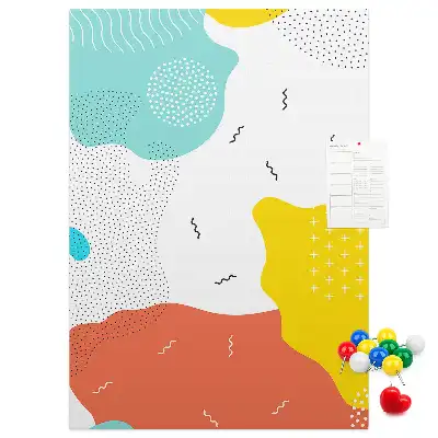 Tableau affichage liège Abstraction de gribouillage